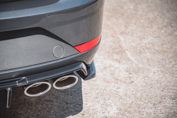 Maxton Rear Side Splitters V.2 Seat Leon Cupra Mk3 Fl Sportstourer - Gloss Black