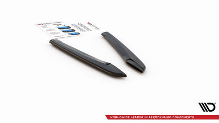 Maxton Rear Side Splitters V.2 Seat Leon Cupra Mk3 Fl Sportstourer - Gloss Black