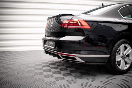 Maxton Rear Valance Volkswagen Passat B8 Facelift - Gloss Black