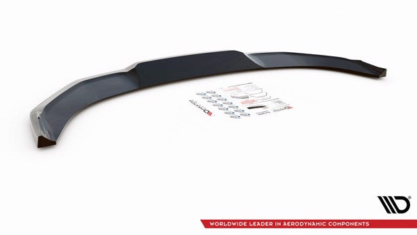 Maxton Front Splitter V.3 Nissan 370Z Nismo Facelift - Gloss Black