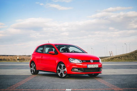 Maxton Front Splitter V.2 Volkswagen Polo Mk5 Gti 6R Preface - Gloss Black