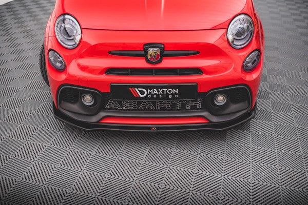 Maxton Front Splitter Fiat 500 Abarth Mk1 Facelift - Gloss Black