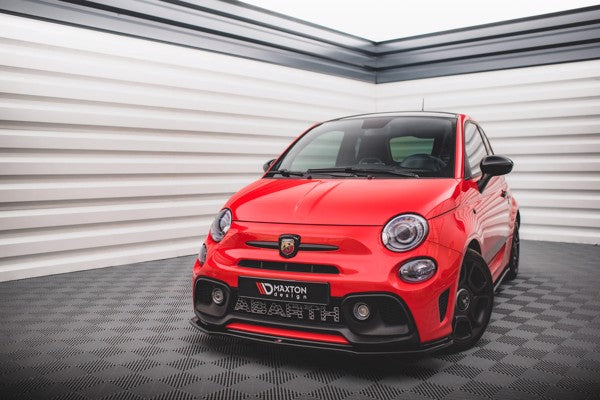 Maxton Front Splitter Fiat 500 Abarth Mk1 Facelift - Gloss Black