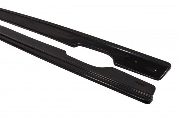Maxton Side Skirts Diffusers V.1 For BMW 3 E46 Mpack Coupe - Gloss Black