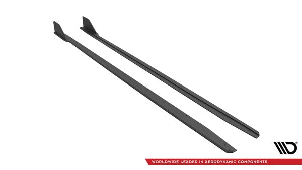 Maxton Street Pro Side Skirts Diffusers V.2 Ford Mustang Gt Mk6 Facelift - Black