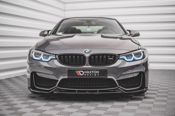 Maxton Front Splitter BMW M4 F82 - Gloss Black