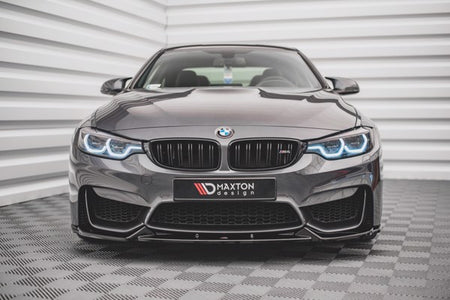 Maxton Front Splitter BMW M4 F82 - Gloss Black