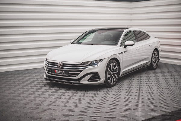 Maxton Front Splitter V.2 Volkswagen Arteon R-Line Facelift - Gloss Black