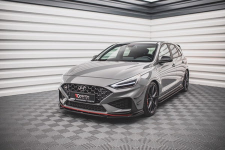Maxton Front Splitter V.2 Hyundai I30 N Hatchback/Fastback Mk3 Facelift - Gloss Black