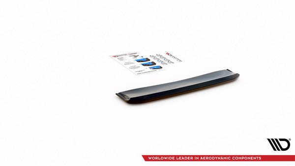Maxton Central Rear Splitter For Dodge Challenger Rt Mk3 Facelift - Gloss Black