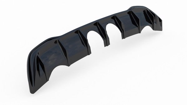 Maxton Rear Valance VW Golf 8 (R32 Look) - Gloss Black