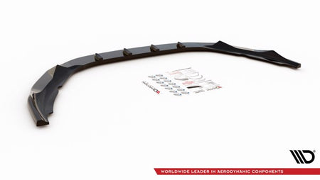 Maxton Front Splitter V.1 Volvo S60 R-Design Mk2 - Gloss Black