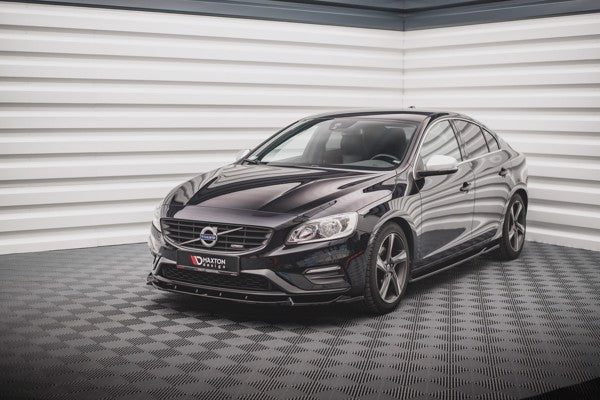 Maxton Front Splitter V.1 Volvo S60 R-Design Mk2 - Gloss Black