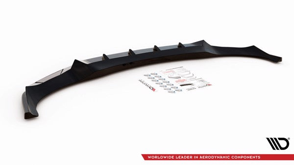 Maxton Front Splitter V.1 BMW X6 M-Pack G06 - Gloss Black