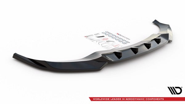 Maxton Front Splitter V.1 BMW X6 M-Pack G06 - Gloss Black