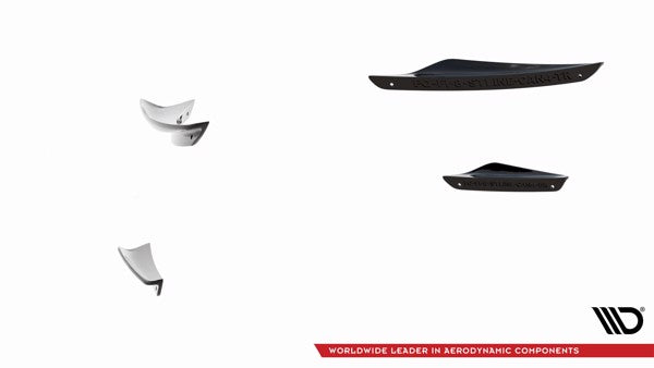 Maxton Front Bumper Wings (Canards) V.3 Ford Fiesta Mk8 St / St-Line 