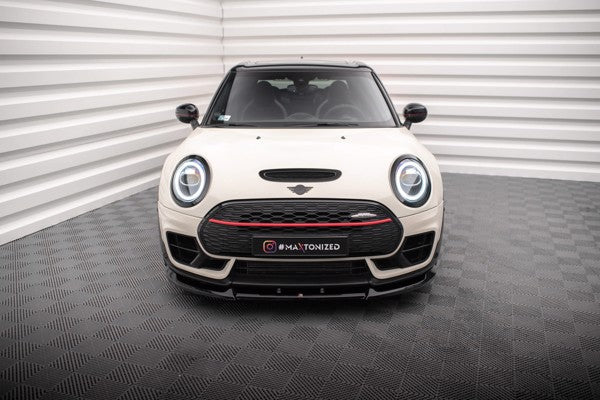 Maxton Front Splitter V.1 Mini Cooper Clubman John Cooper Works F54 Facelift - Gloss Black