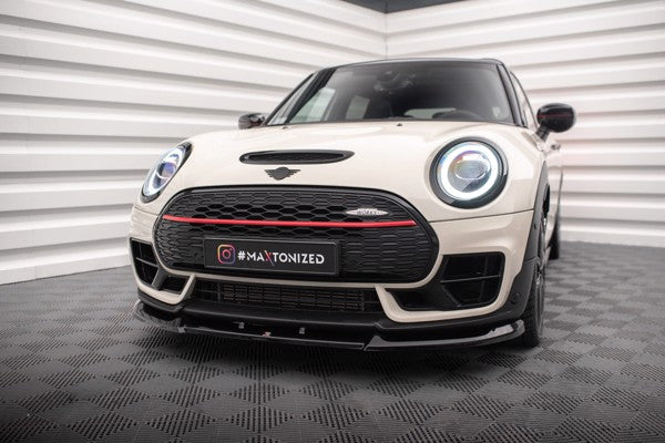Maxton Front Splitter V.1 Mini Cooper Clubman John Cooper Works F54 Facelift - Gloss Black