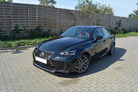 Maxton Front Splitter V.1 Lexus Is Mk3 Facelift F-Sport - Gloss Black