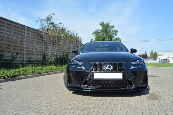 Maxton Front Splitter V.1 Lexus Is Mk3 Facelift F-Sport - Gloss Black
