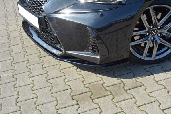 Maxton Front Splitter V.1 Lexus Is Mk3 Facelift F-Sport - Gloss Black