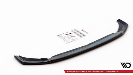 Maxton Front Splitter V.2 VW Polo Mk6 Gti - Gloss Black