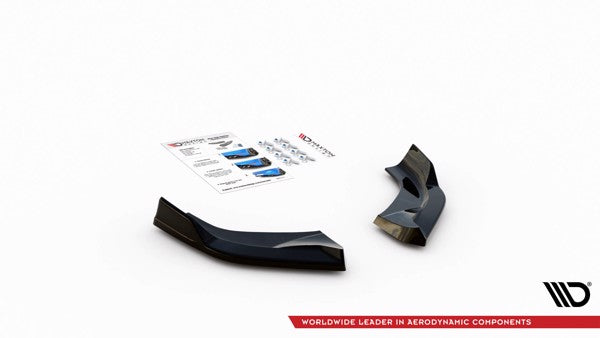 Maxton Rear Side Splitters V.3 Hyundai I30 N Hatchback Mk3 Facelift - Gloss Black