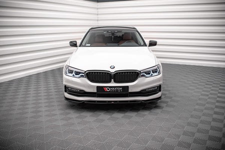 Maxton Front Splitter V.2 BMW 5 G30 - Gloss Black