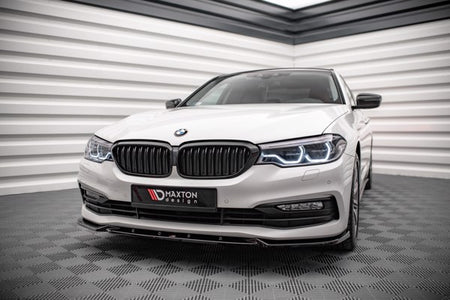 Maxton Front Splitter V.2 BMW 5 G30 - Gloss Black