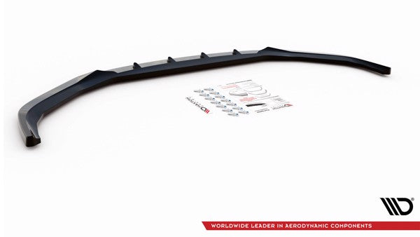 Maxton Front Splitter V.2 BMW 5 G30 - Gloss Black