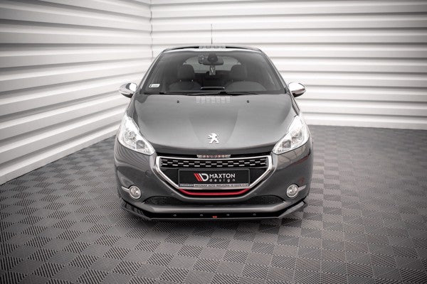 Maxton Front Splitter V.1 Peugeot 208 Gti Mk1 - Gloss Black