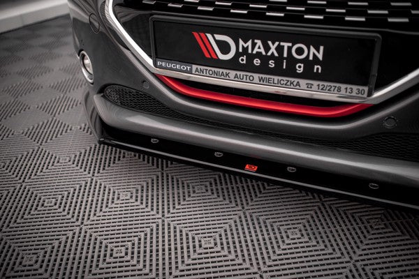 Maxton Front Splitter V.1 Peugeot 208 Gti Mk1 - Gloss Black