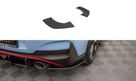 Maxton Street Pro Rear Side Splitters Hyundai I30 N Fastback Mk3 Facelift - Black