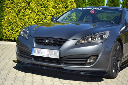 Maxton Front Splitter Hyundai Genesis Coupé Mk.1 - Gloss Black