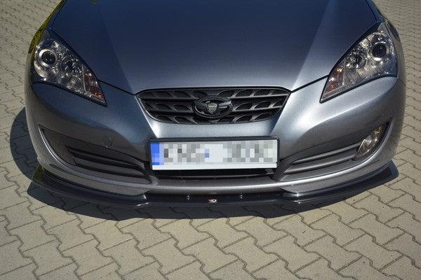 Maxton Front Splitter Hyundai Genesis Coupé Mk.1 - Gloss Black