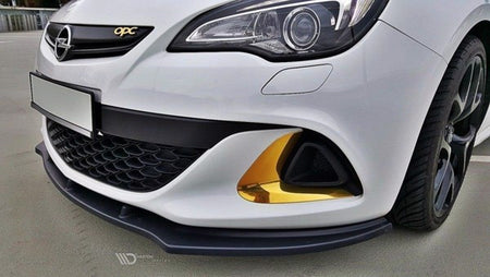 Maxton Front Splitter Opel Astra J Opc / Vxr V.1 - Gloss Black