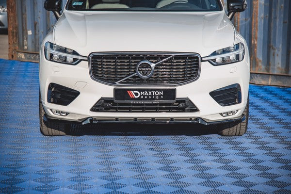 Maxton Front Splitter V.2 Volvo Xc60 Mk2 R-Design - Gloss Black