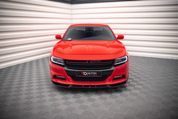 Maxton Front Splitter V.1 Dodge Charger Rt Mk7 Facelift - Gloss Black