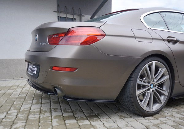 Maxton Rear Side Splitters BMW 6 Gran Coupé - Gloss Black