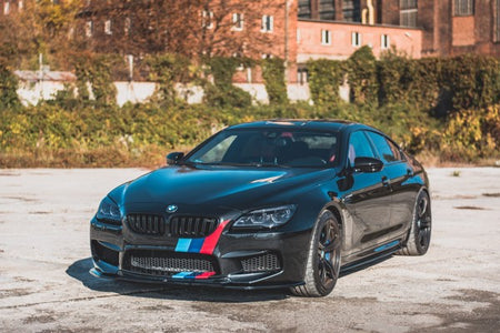 Maxton Front Splitter V.2 BMW M6 F06 Gran Coupe - Gloss Black