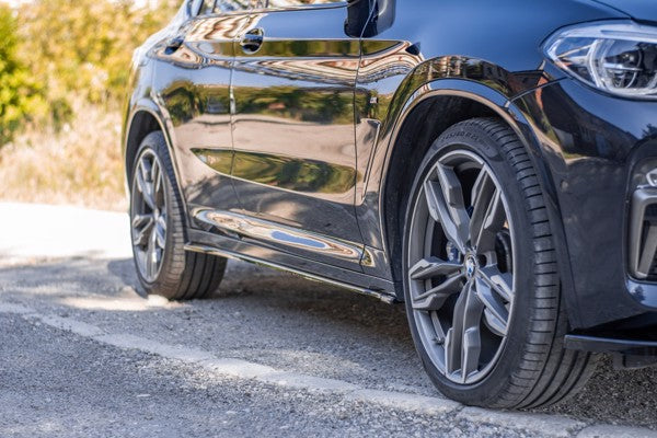 Maxton Side Skirts Diffusers For BMW X4 M-Pack G02 - Gloss Black