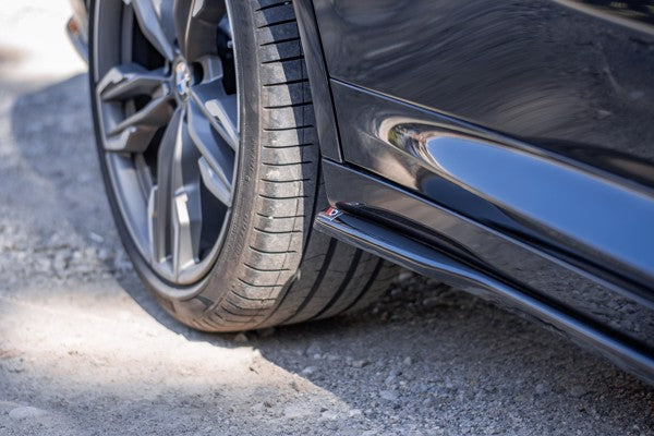 Maxton Side Skirts Diffusers For BMW X4 M-Pack G02 - Gloss Black