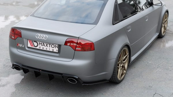 Maxton Rear Valance Audi RS4 B7 - Gloss Black