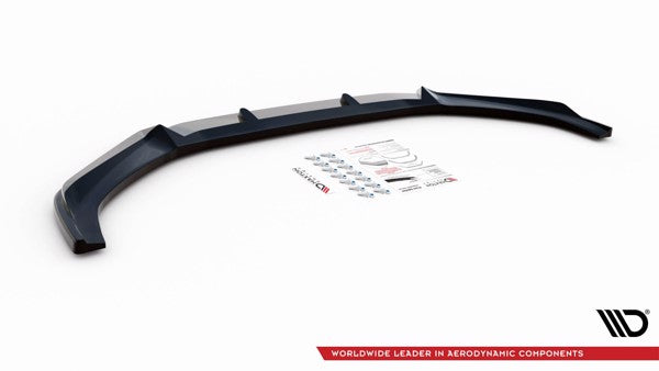 Maxton Front Splitter V.3 Audi S4 / A4 S-Line B9 - Gloss Black