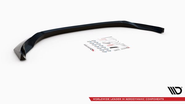 Maxton Front Splitter V.1 Nissan 370Z Facelift - Gloss Black