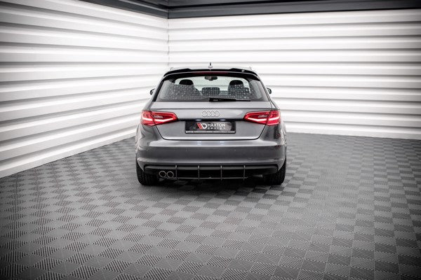 Maxton Street Pro Rear Diffuser Audi A3 Sportback 8V - Black