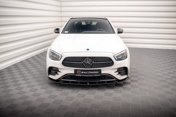 Maxton Front Splitter V.2 Mercedes-Benz E Amg-Line W213 Facelift - Gloss Black