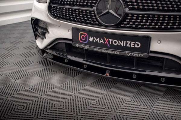Maxton Front Splitter V.2 Mercedes-Benz E Amg-Line W213 Facelift - Gloss Black