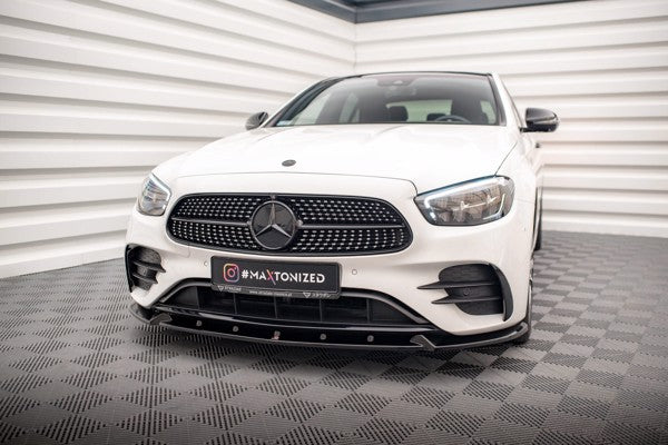 Maxton Front Splitter V.2 Mercedes-Benz E Amg-Line W213 Facelift - Gloss Black
