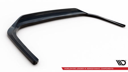 Maxton Central Rear Splitter (With Vertical Bars) Lexus Es F Sport Mk7 - Gloss Black